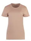 Moncler T-shirt With Logo In Pink