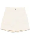 Moncler Cotton Gabardine Bermuda Shorts Clothing In White
