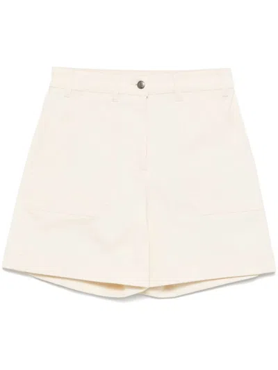 MONCLER MONCLER WOMEN COTTON GABARDINE BERMUDA SHORTS