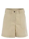 Moncler Women's Cotton Gabardine Shorts