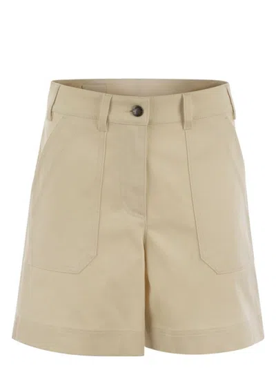 Moncler Women's Cotton Gabardine Shorts