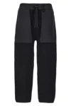 Moncler Drawstring Panelled Sweatpants In Black