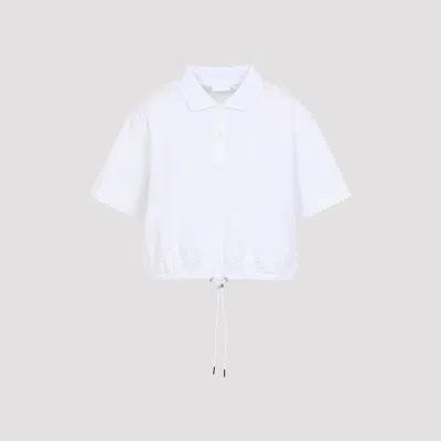 Moncler Women's Cotton Polo Shirt In White