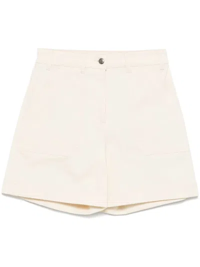 Moncler Women Cotton Shorts In Multicolor