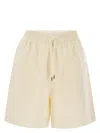 Moncler Grenoble Shorts With Logo Patch In Neutral