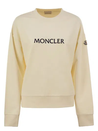 MONCLER WOMEN'S COTTON SWEATSHIRT WITH LOGO