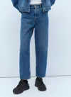 Moncler Women Cropped Jeans In Blue
