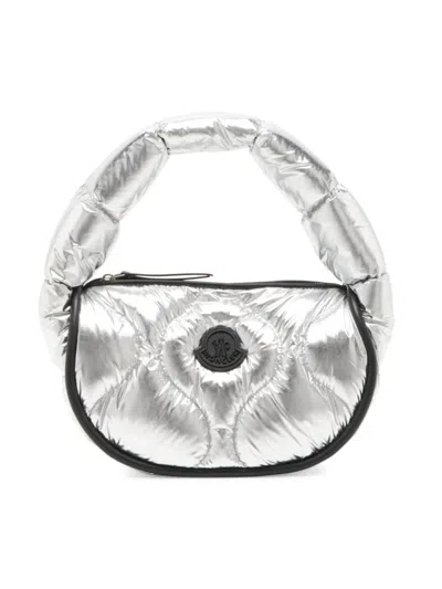 Moncler Women's Delilah Hobo Bag In Silver