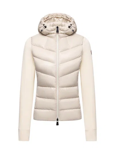 Moncler Women's Down-filled Hoodie In White