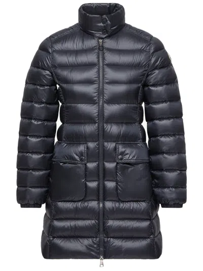 Moncler Women's Down-filled Longue Saison Lining Coat - Size 0 In Blue