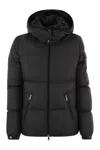 Moncler Fourmines Short Down Jacket In Black