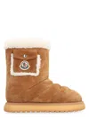 Moncler Gaia Pocket Suede Ankle Boots In Camel