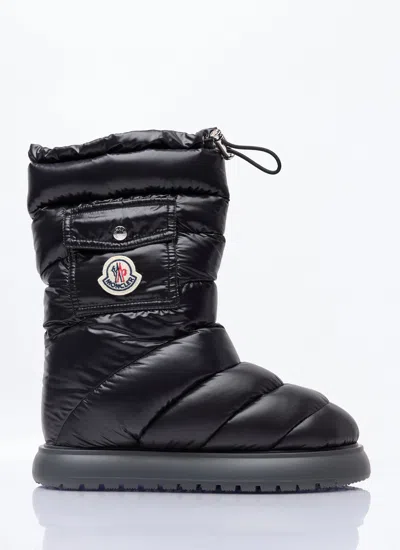 Moncler Women Gaia Pocket Mid Snow Boots In Black