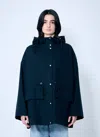 Moncler Women Gaillion Short Parka Jacket In Blue