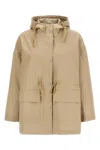 Moncler Women 'gaillon' Parka In Neutral