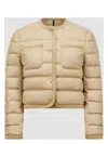 Moncler Women's Gencay Short Down Jacket In Neutral