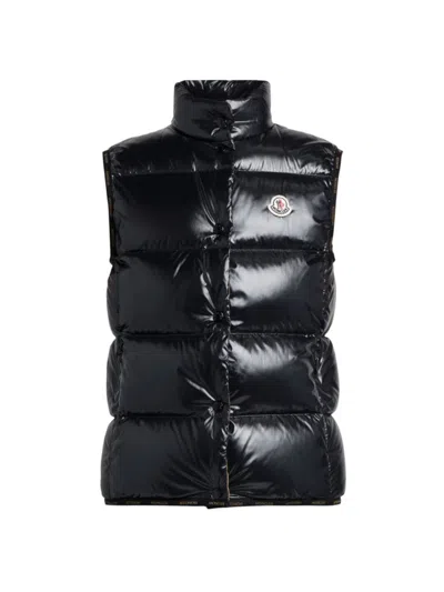Moncler Women's Ghany Zip Up Down Vest In Black