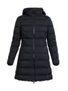 Moncler Women's Gie Down Longline Coat In Blue
