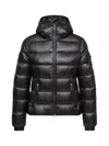 Moncler Long-sleeved Down Jacket In Black
