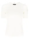 Moncler Grenoble Logo Print Stretch Jersey T-shirt In White