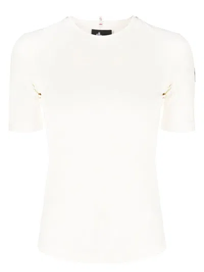 MONCLER WOMEN'S GRENOBLE LOGO PRINT STRETCH JERSEY T-SHIRT