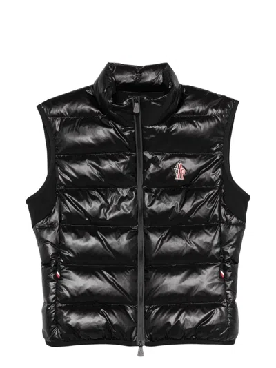 MONCLER WOMEN'S GRENOBLE PADDED ZIP UP JERSEY GILET