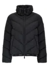 Moncler Grignan Diagonal-quilted Short Down Jacket Black In 999 Noir
