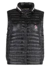 Moncler Grenoble Gumiane Padded Bodywarmer In Black