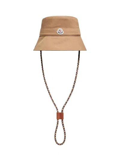 Moncler Women's Hat In Cotton Gabardine In Neutral