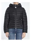 Moncler Women's Mini Hooded Short Puffer Jacket In Black