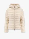 Moncler Women Ige Recycled Nylon Jacket With Hood In Neutral