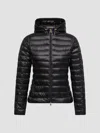 Moncler Igelhood Short Down Jacket In Black