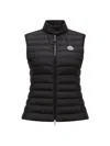 Moncler Igens Logo Patch Quilted Gilet In Black