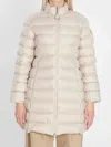 Moncler Women Igesse Midi Puffer Jacket In Neutral