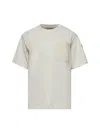 Moncler Women Ivory Cotton Pocket T-shirt In White