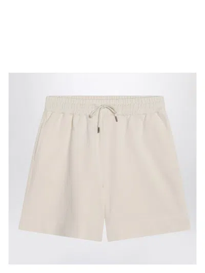 MONCLER WOMEN'S IVORY SHORTS
