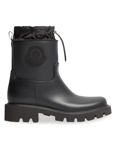 Moncler Kickstream Waterproof Rain Boots In Black