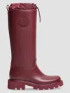 Moncler Kickstream Knee High Rain Boot In Burgundy