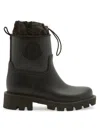 Moncler Stylish High-top Mini Boots With Drawstring Fastening 20 Cm In Black