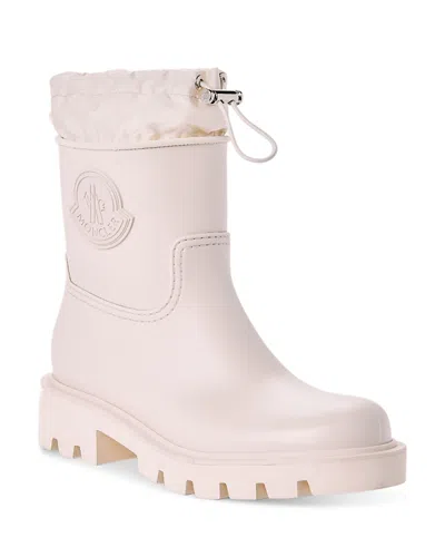 Moncler Women's Kickstream Rain Booties In White