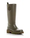 Moncler Women's Kickstream Rain Boots In Green