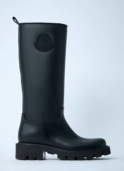 Moncler Women Kickstream Rain Boots In Black