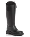 Moncler Black Kickstream Waterproof Knee High Boots In Black