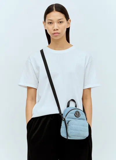 Moncler Women Kilia Small Crossbody Backpack In Blue