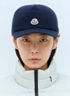 Moncler Women Knitted Baseball Cap In Blue
