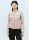 Moncler Women Lans Short Down Jacket In Pink