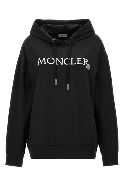 MONCLER MONCLER WOMEN LGOO EMBROIDERY HOODIE