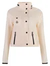 Moncler Elegant Pink Mid-season Jacket For Women In Pink