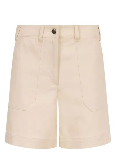 MONCLER WOMEN'S LIGHT BEIGE SHORTS