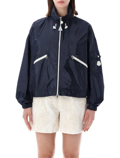 Moncler Women's Lightweight Mini Coat For Spring/summer 2026 In Blue